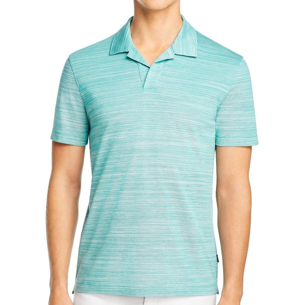 Hugo Boss Mens 'Pye 6' Light Green Short Sleeve Cotton Polo Shirt 2X-Large